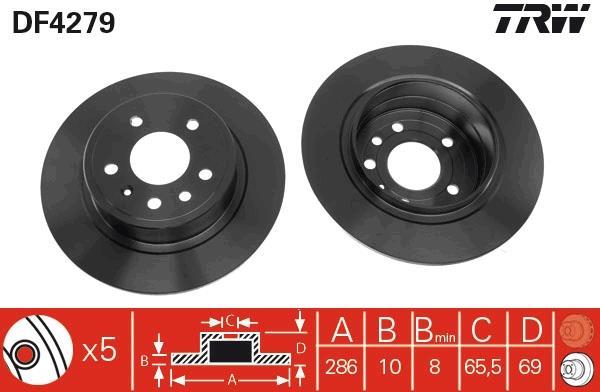 Disques de frein TRW ref. DF4279
