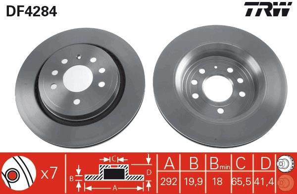 Discos de freno TRW ref. DF4284