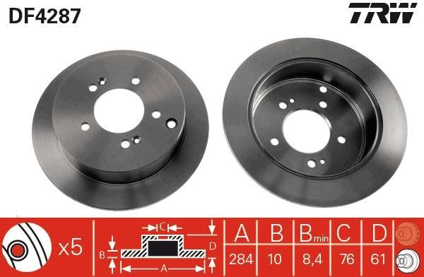 Disques de frein TRW ref. DF4287