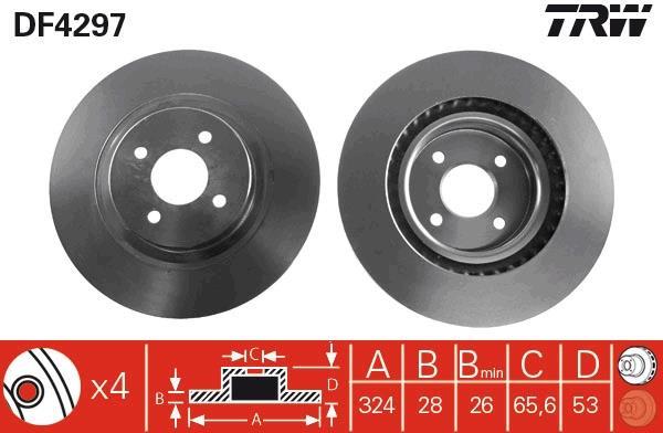 Disques de frein TRW DF4297