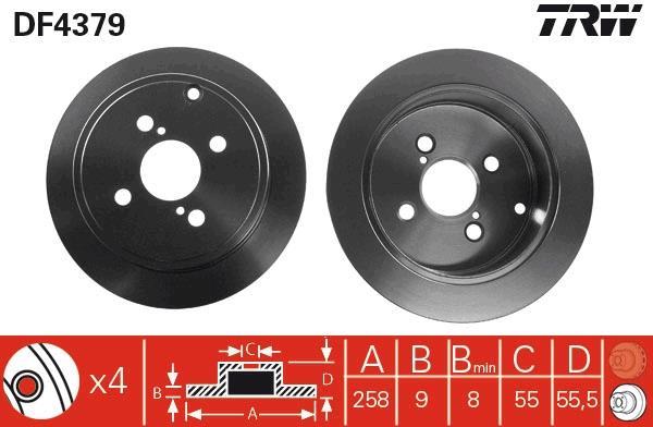 Disques de frein TRW ref. DF4379