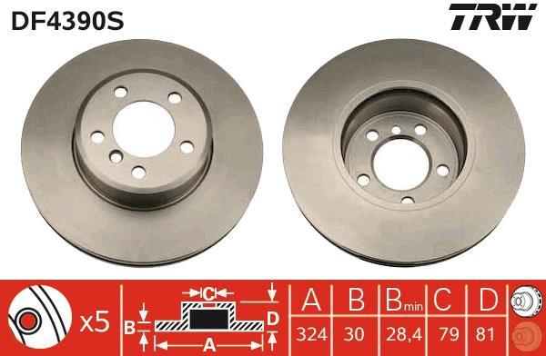 Disques de frein TRW ref. DF4390S