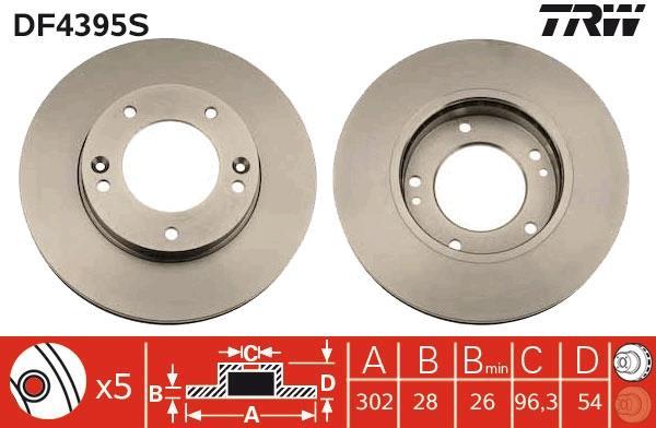 Disques de frein TRW ref. DF4395S