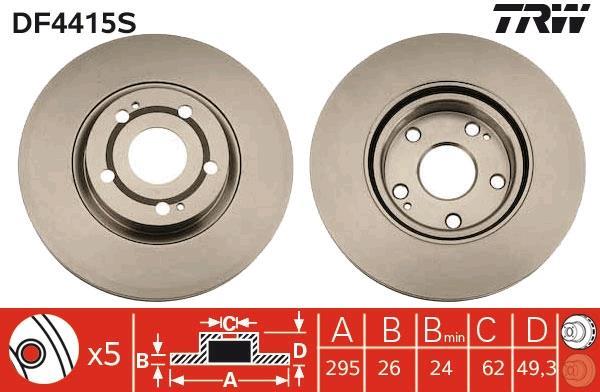 Disques de frein TRW DF4415S