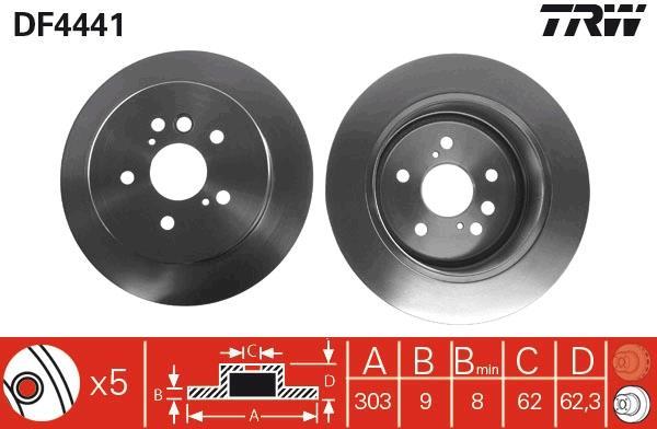 Disques de frein TRW DF4441