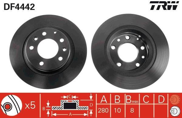 Disques de frein TRW ref. DF4442