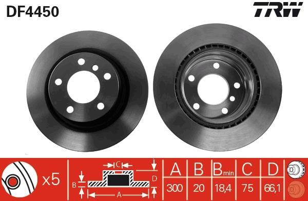 Disques de frein TRW ref. DF4450