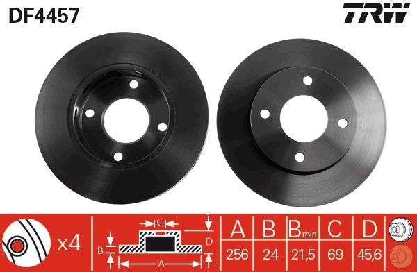 Disques de frein TRW DF4457
