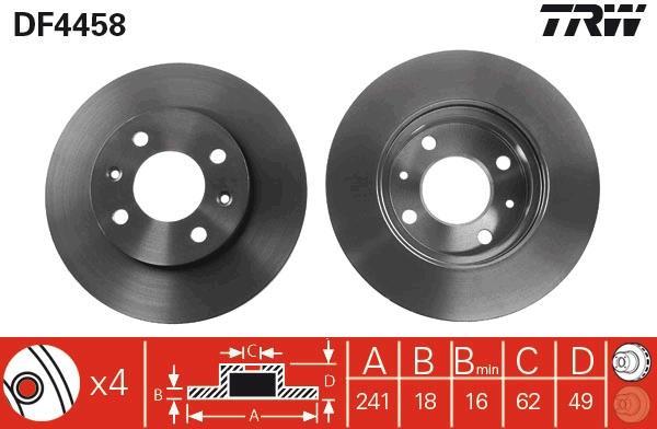 Disques de frein TRW DF4458