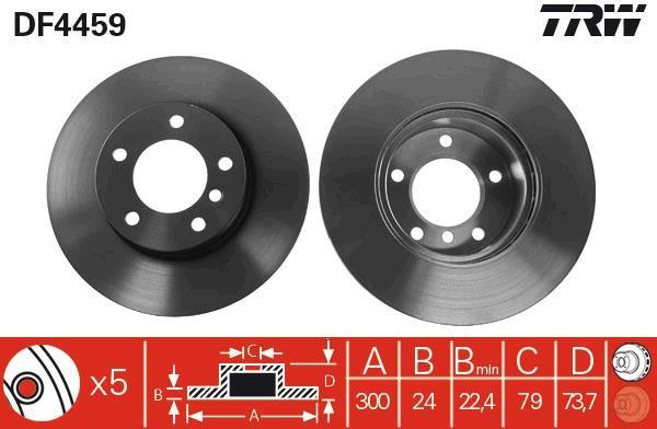 Disques de frein TRW ref. DF4459