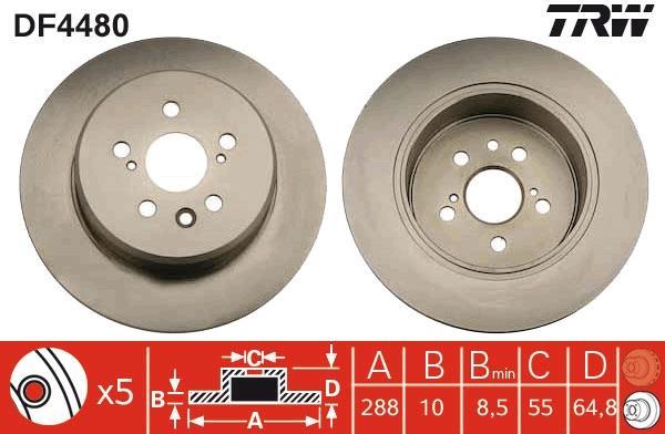 Disques de frein TRW ref. DF4480