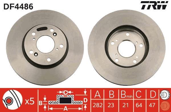 Disques de frein TRW ref. DF4486