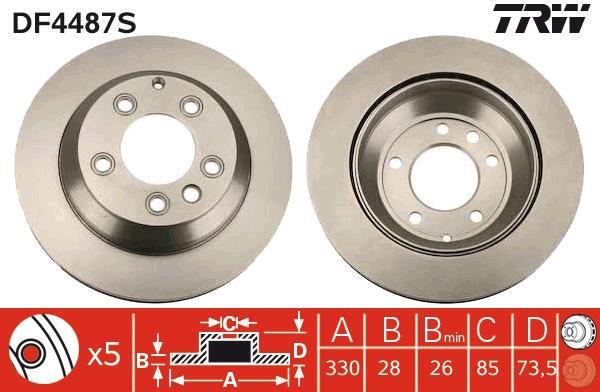 Discos de freno TRW ref. DF4487S