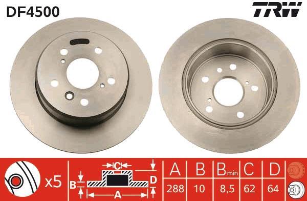 Disques de frein TRW ref. DF4500
