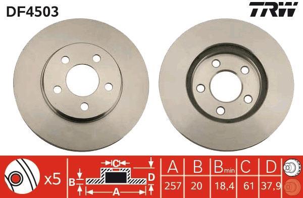 Disques de frein TRW DF4503