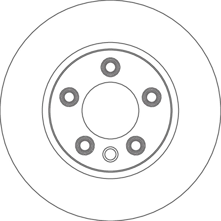 Disco de frenos delantero izquierdo TRW ref. DF4762S
