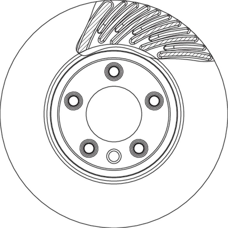 Disque de frein avant gauche TRW ref. DF4764S