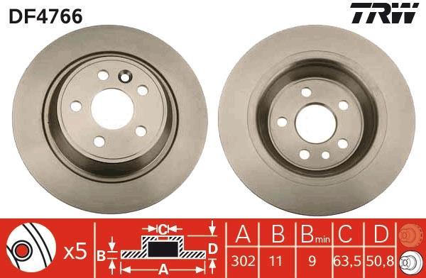 Disques de frein TRW ref. DF4766
