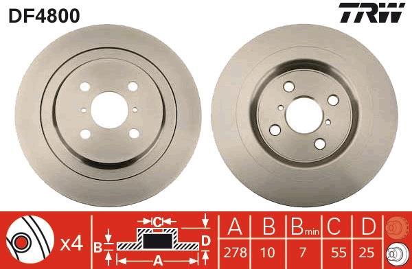 Disques de frein TRW DF4800