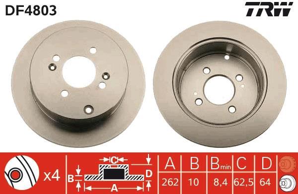 Discos de freno TRW ref. DF4803
