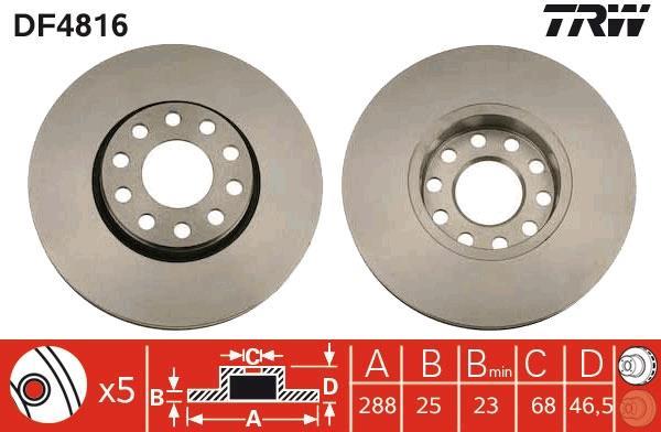 Disques de frein TRW DF4816