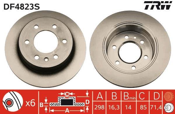 Disques de frein TRW DF4823S