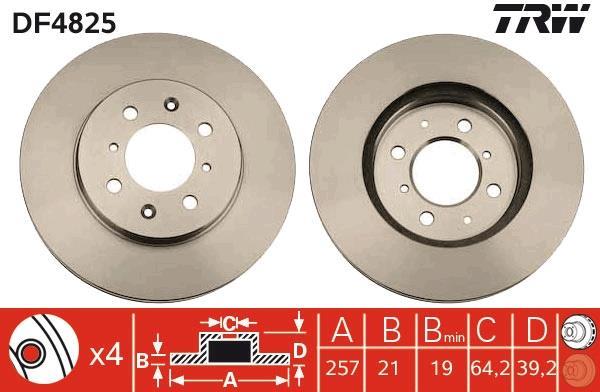 Disques de frein TRW ref. DF4825
