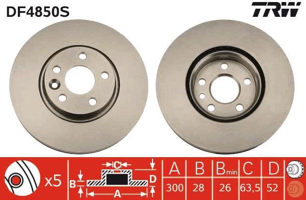 Disques de frein TRW ref. DF4850S