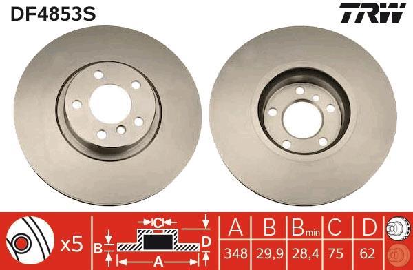 Discos de freno TRW ref. DF4853S