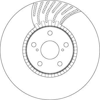 Disco de frenos delantero derecho TRW ref. DF4856S
