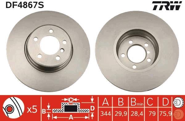 Disques de frein TRW ref. DF4867S