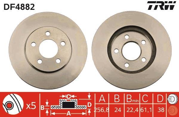 Disques de frein TRW ref. DF4882