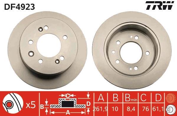 Disques de frein TRW DF4923