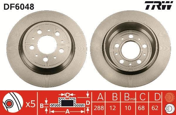 Disques de frein TRW ref. DF6048