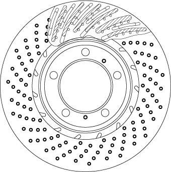 Disque de frein avant droit TRW ref. DF6266S