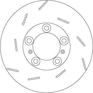 Disque de frein arrière gauche TRW ref. DF6320S