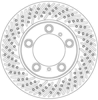 Disco de frenos delantero izquierdo TRW ref. DF6413S
