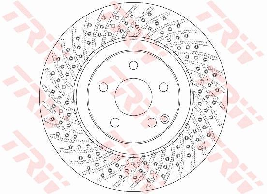 Disques de frein TRW ref. DF6433S