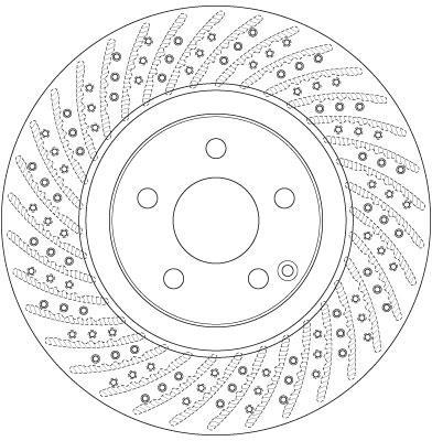 Disques de frein TRW ref. DF6433S