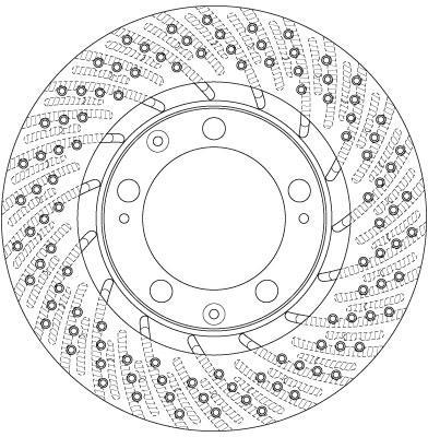 Disque de frein avant gauche TRW ref. DF6466S