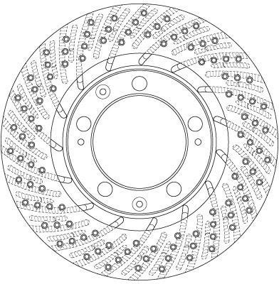 Disco de frenos delantero derecho TRW ref. DF6467S