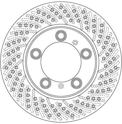 Disco de frenos delantero derecho TRW ref. DF6483S