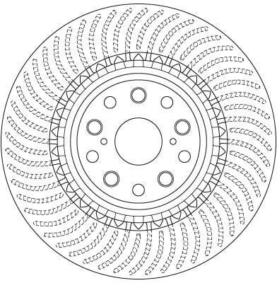 Disco de frenos delantero derecho TRW ref. DF6488S
