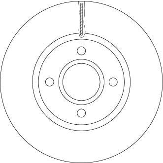 Disques de frein TRW ref. DF6509