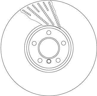 Disco de frenos delantero derecho TRW ref. DF6623S