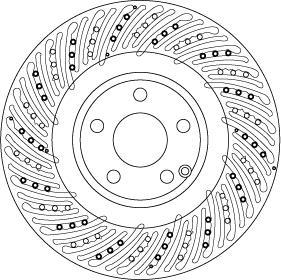 Disques de frein TRW ref. DF6674S