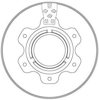 Disques de frein TRW ref. DF6743S