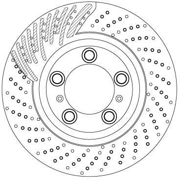 Disco de frenos delantero izquierdo TRW ref. DF6821S