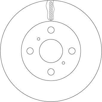 Disques de frein TRW ref. DF7114