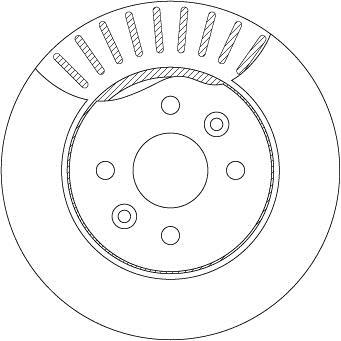 Disques de frein TRW ref. DF7178